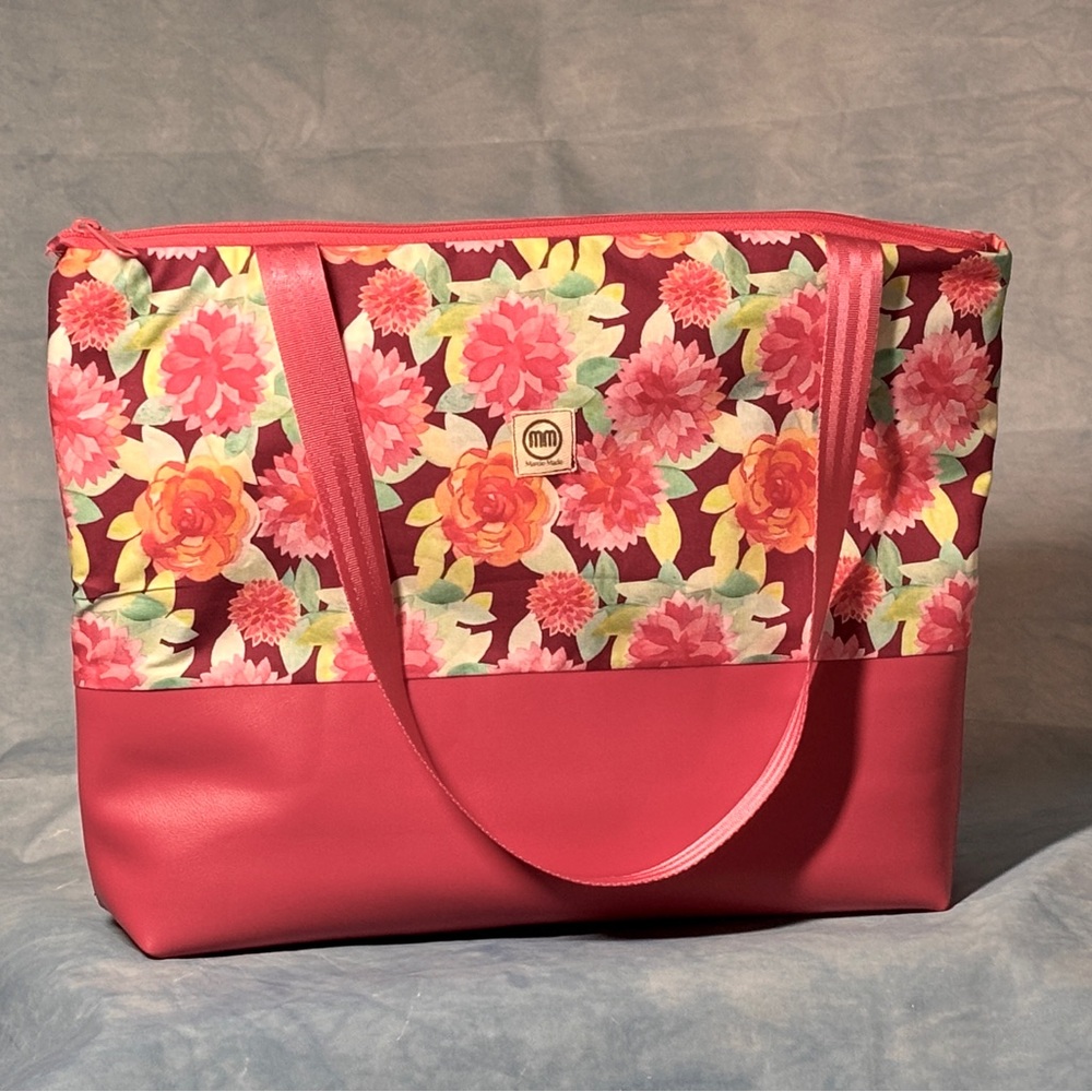 Bright Pink Floral Bag
